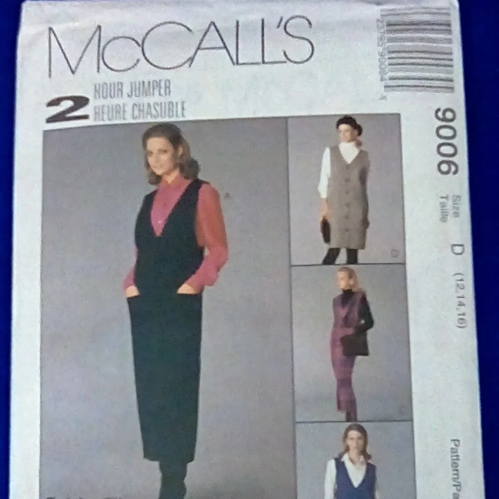 McCall's 2 Hr Jumper & Shirt Sz 12-16